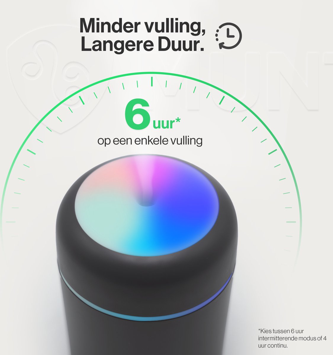 Muntel Luchtbevochtiger Humidifier Slaapkamer Grijs
