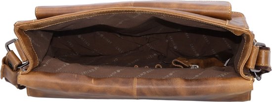 Greenburry Vintage Café Racer Messenger Cuir 33 cm