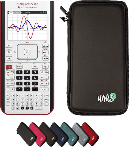 Housse De Protection Rigide Rouge Pour Calculatrice TI-83 Premium CE - Coque EVA, Fermeture 3 Côtés