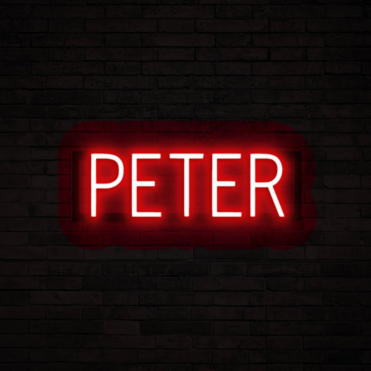 PETER - Neon LED Lamp Kinderkamer | SpellBrite | 49,15 x 16 cm | 6 Dimstanden & 8 Lichtani