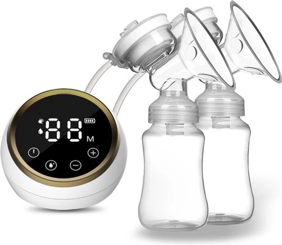 Dual dubbele borstkolf draadloze Elektrische Borstkolf - Oplaadbare Accu Inclusief 2x180 ml Babyfles van Dual — afbeelding 3