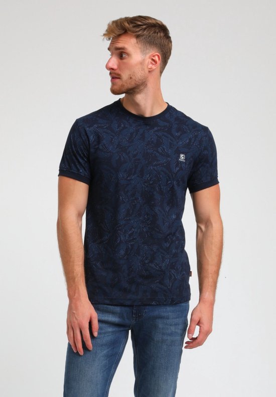Gabbiano T-shirt T Shirt Allover Print 154915 301 Navy Mannen Maat - XXL