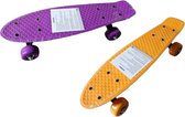 Kinder Pennyboard skateboard - Tot 80 KG - Voor kinderen - 1 exemplaar oranje of paars - Zomer - Buitenspeelgoed