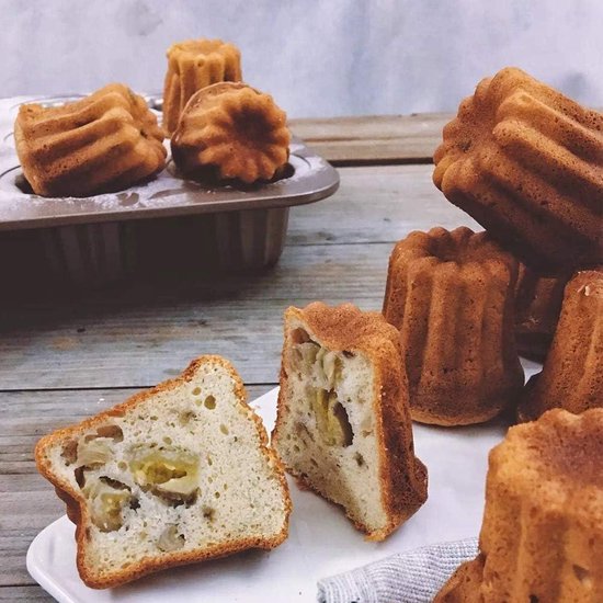 Canele Cake, Traditional France Dessert, Traditional Caneles De Bordeaux Abstract Generative Ai Illustration Collage Isolated White Image298811916