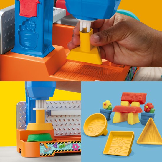 Play-Doh Stempelen en Zagen Speelset - Boetseerklei - Kindergereedschap