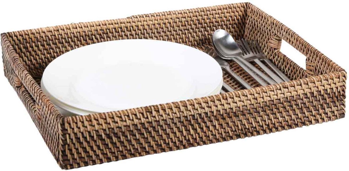 Rotan dienblad Lisa rechthoekig