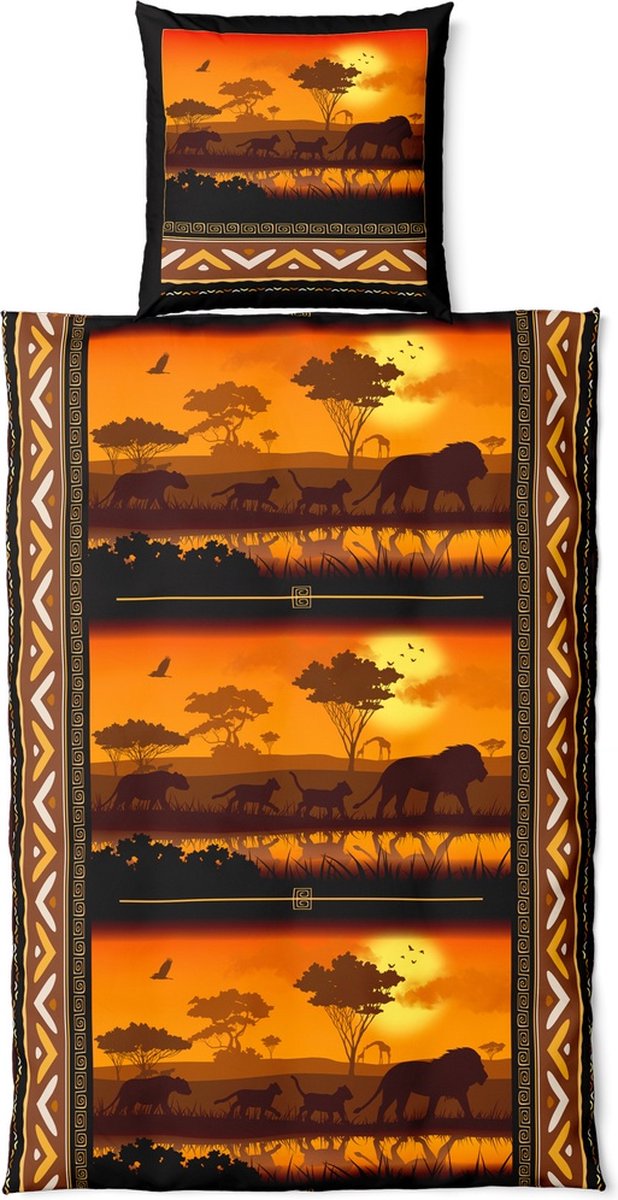 Vertriebsarena Mf-beddengoed Safari 4021211 - 135 x 200 cm + 80 x 80 cm