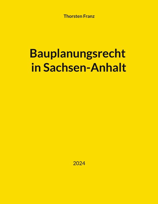 Bauplanungsrecht in Sachsen-Anhalt - cover