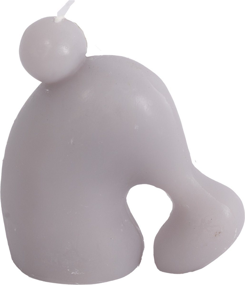 HomeBound by KY | Kaars organisch lila | 11x5x10,5cm | figuurkaars organisch