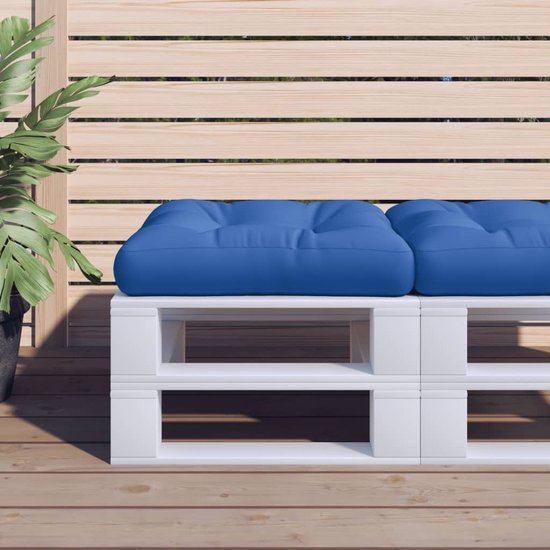 Palletkussen 80x80x12 cm stof koningsblauw - All in Shopping Palletkussen 80x80x12 cm stof koningsblauw - All in Shopping