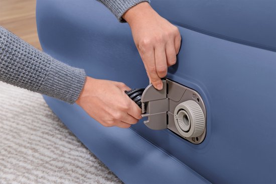 Bestway 67692 Double 203x193x56 Cm Dubbel Luchtbed Met Ingebouwde Pomp Transparant 203x193x56 cm van Merkloos — afbeelding 3