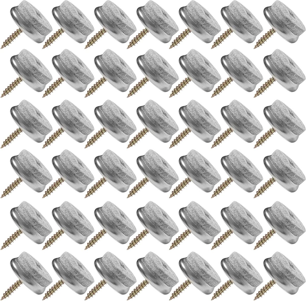 Viltdoppen schroefbaar 8 mm dik vilt premium - meubel stoelpootbeschermers - Ø 22 mm 24 mm 28 mm - set van 4 (stijl 2)