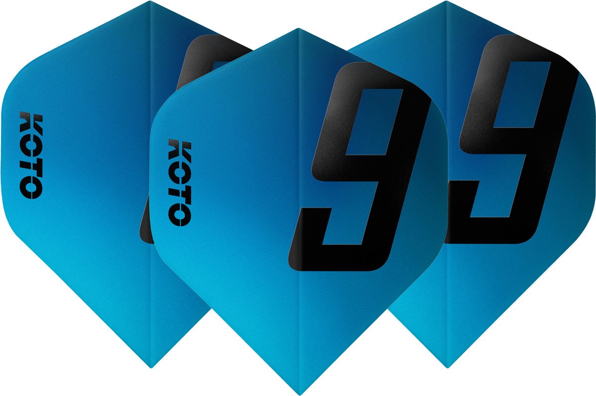 KOTO 9 Edition Metallic NO2 Aqua - Dart Flights