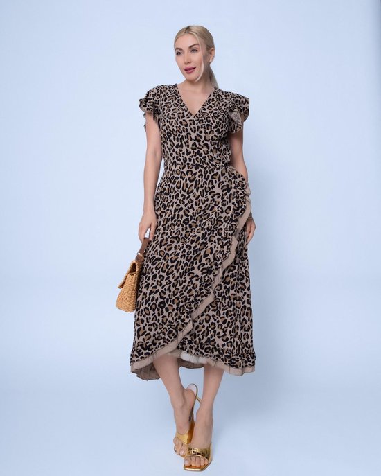 Dames Panter Print Jurk Chastar S M 36 38 bol