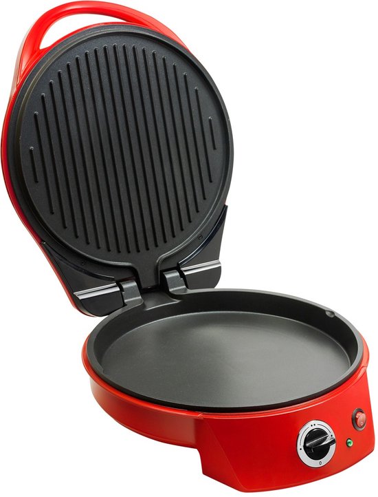 Bestron Pizzaoven - APZ400 - Temperatuur tot 230Â°C - Ã˜27 cm - Rood - Ook te gebruiken als tafelgrill - 5 jaar garantie — afbeelding 5