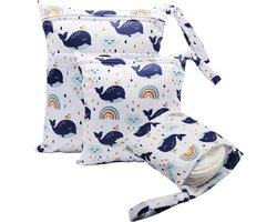 3 stuks wetbags, wetbag, kleuterschool, natte tas, luiertas voor onderweg, herbruikbaar, waterdicht, met ritssluiting, voor zwemmen, kamperen, reizen, fitness, strand