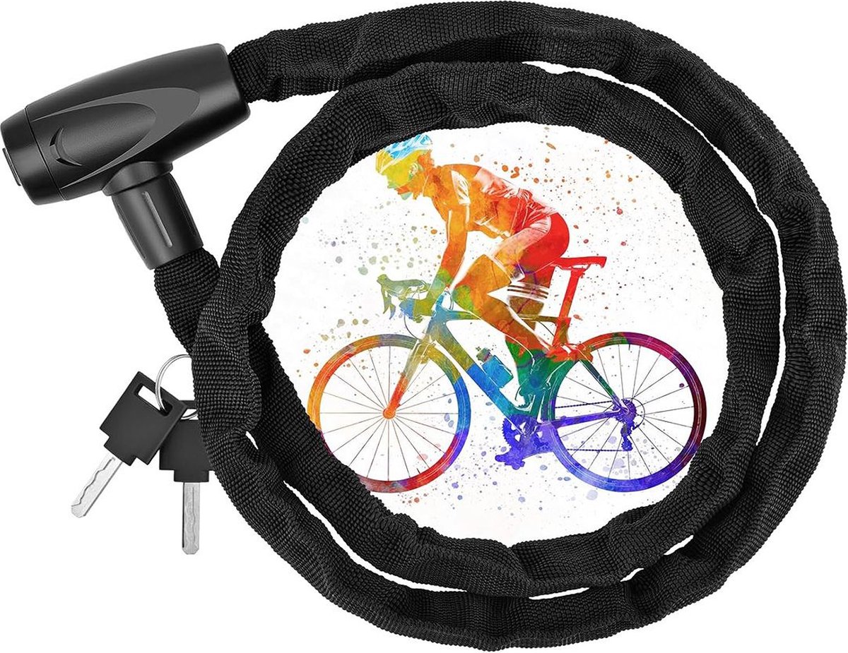 MKSS® Kettingslot Fiets - Kabelslot - Fietsslot - Fietssloten - Zwart