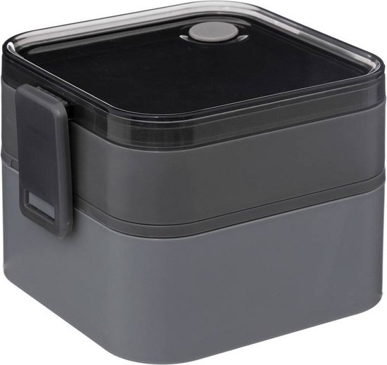 Lunchbox 1500ml 16 x 14.20 x 11.60cm - 2 compartimenten - broodtrommel - Lunchtrommel - Lunchbox voor volwassenen - School - Lunchboxen - Lunchbox KinderenBPA vrij! Sienna