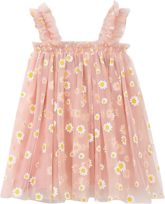 JiAmy Meisjesjurk met lange mouwen, kinderjurk, glinsterende tule, prinsessenjurk, elegante feestjurk voor 2-7 jaar (96-122), groen, 5-6 Jaar