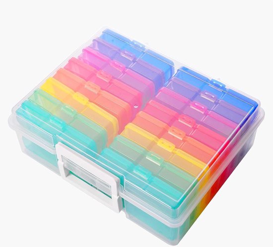 Transparante containerdozen | Foto-organisatordoos, 10 x 15