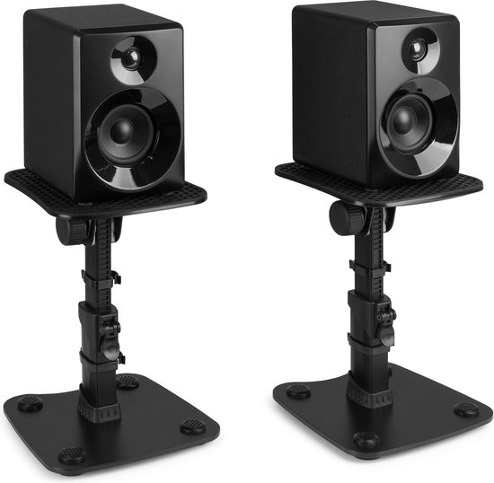 Vonyx SMS30 speakerstandaard set – in hoogte verstelbaar – zwart