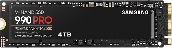 Samsung 990 PRO - Interne SSD - PCIe 4.0 - NVMe M.2 - 4 TB