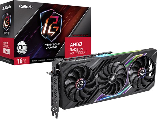 Asrock Phantom Gaming RX7800XT PG 16GO AMD Radeon RX 7800 XT