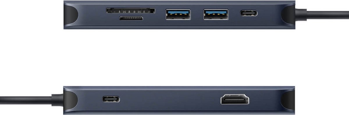 Hyper HD4004GL laptop dock & poortreplicator USB Type-C - Grijs