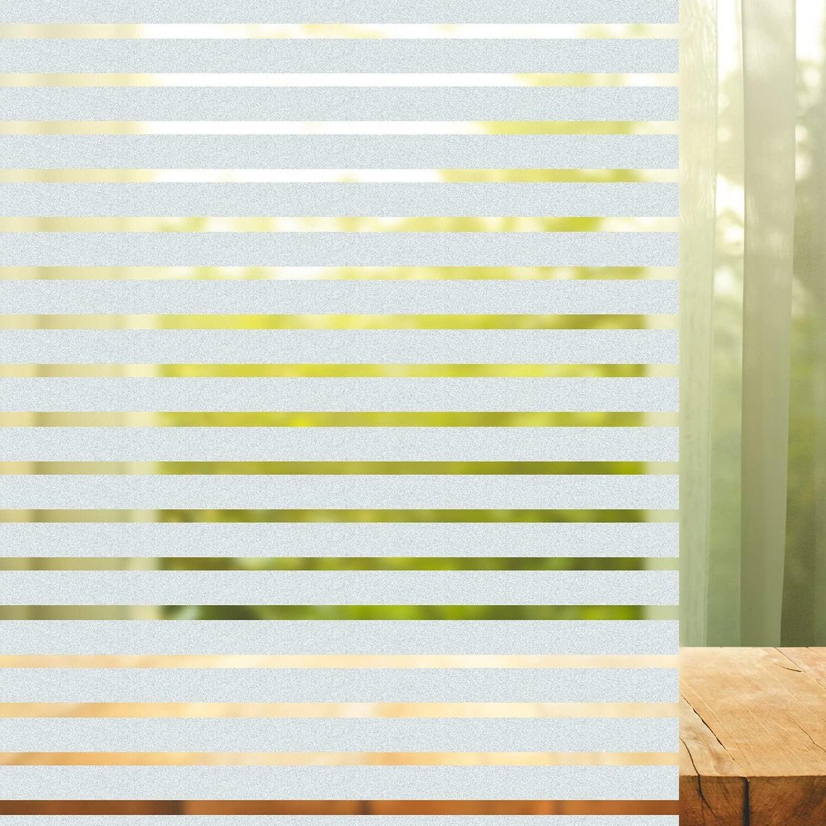 Privacy Window Film Self-Adhesive Frosted Glass Film - Static Adhesive Opaque Film for Office Home Bathroom - 60x200cm Raamfolie