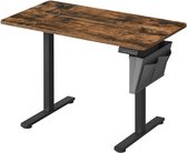 Bol.com Elektrisch bureau - bureau in hoogte verstelbaar - 60D x 120W verstelbare tafel - geheugenfunctie voor 4 hoogtes - vinta... aanbieding