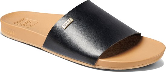 Reef Cushion Scout Dames Slippers - Black/Natural - Maat 36