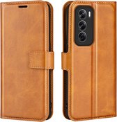 Coverup Deluxe Book Case - Adapté à l'étui OPPO Reno12 Pro - Marron