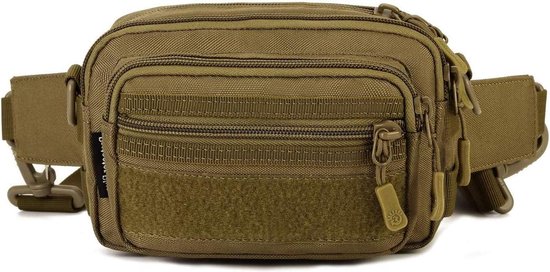 Foto: Tactische heuptas molle systeem militaire bumbag crossbody schoudertas multifunctionele fanny pack voor buitenshuis bron 7 5 inch x 5 1 inch x 3 9 inch 19 x 13 x 10 cm 