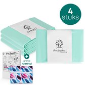 Pure Sensation® Luieremmer Navulling - 4 stuks - Geschikt voor Korbell - Inclusief Extra Luier Etui - Navullingen 15/16 liter - Luieremmer Zakken - Luieremmernavullingen - Luieremmers - Korbell Luieremmer – Luierzakjes Wegwerp - Korbell Navulling