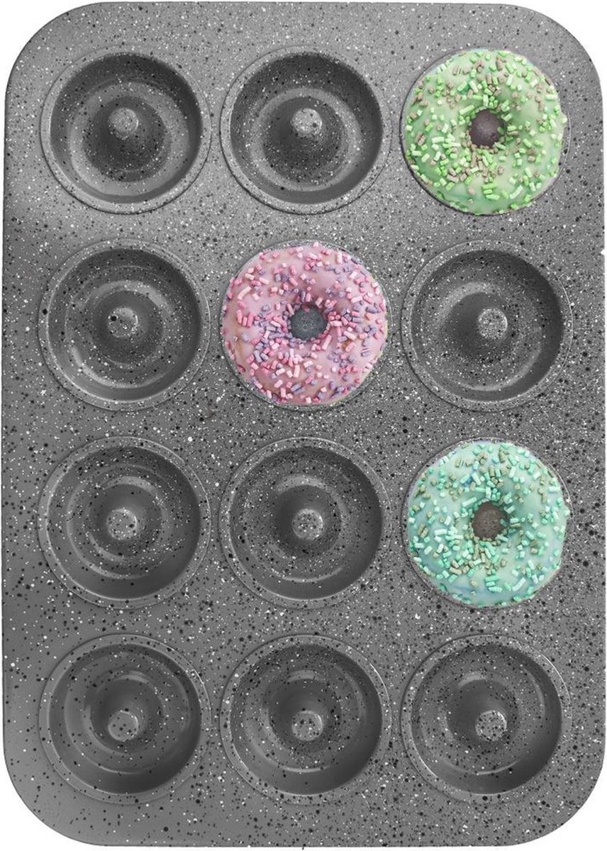 Donutvorm Edelstaal GRANDE - Donut Vormen - Bakvorm - Donutmaker - Vorm