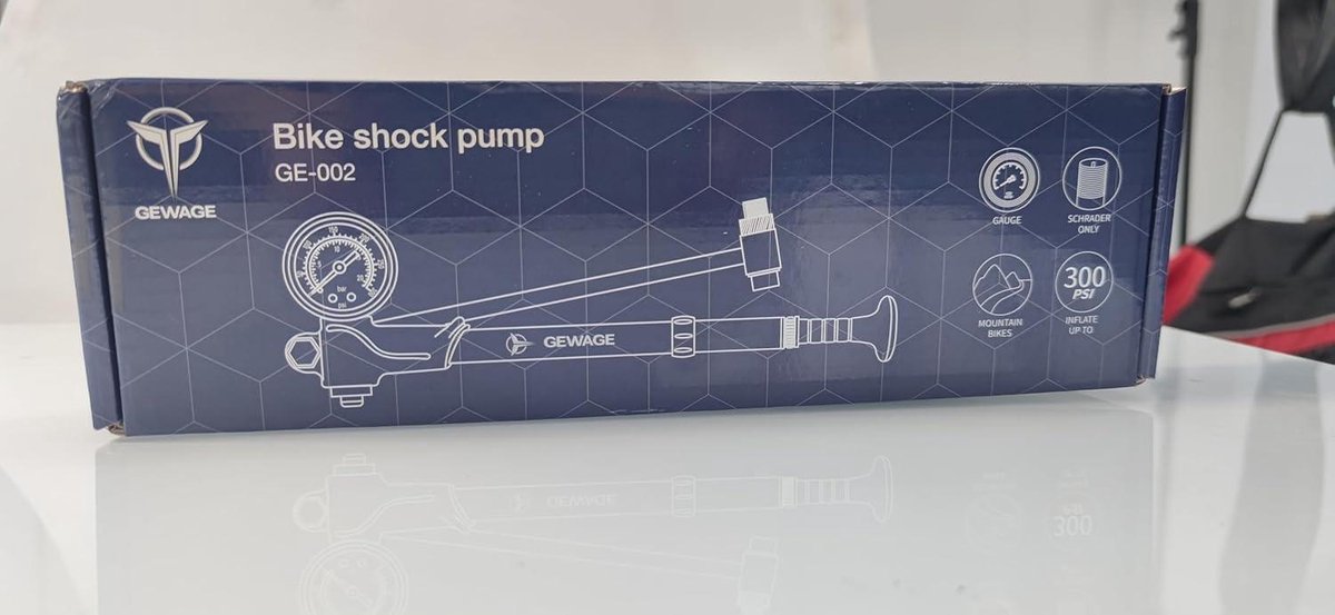GEWAGE hogedrukschokpomp (max 300 PSI), 2-in-1 fietsvorkpomp/fietsbandpomp voor MTB, racefietsvork en achtersuspensie, draagbare minipomp met ontluchtingsknop (zwart GEWAGE hogedrukschokpomp (max 300 PSI), 2-in-1 fietsvorkpomp/fietsbandpomp voor MTB, racefietsvork en achtersuspensie, draagbare minipomp met ontluchtingsknop (zwart