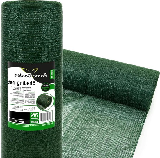 Filet d'ombrage 70% vert Filet de visibilité protection solaire - protection contre les regards indiscrets pour clôture de jardin et balcon - stabilisé aux UV (70% 15m x 10m = 15m²)