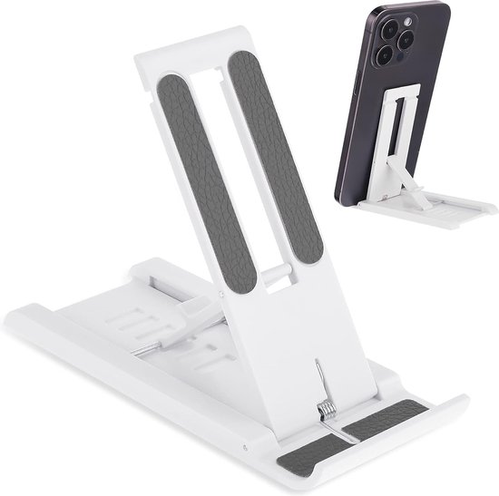 Magtame Magneet Telefoonstandaard - Ultra Dun, 180° Verstelbaar - Voor MagSafe Telefoons - Zilver