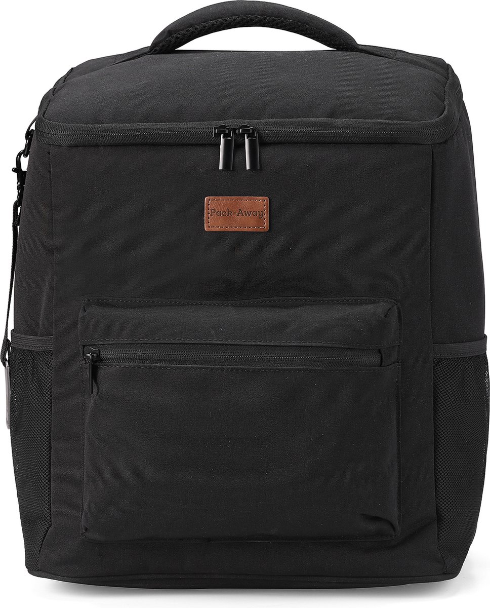 Packaway Koeltas Rugzak 25L - Incl. 2 koelelementen - Incl. flessenopener - Waterafstotend - Anti diefstal vak - 4 Laags geïsoleerd - Zwart — cadeau in Sport & Outdoor - foto 7