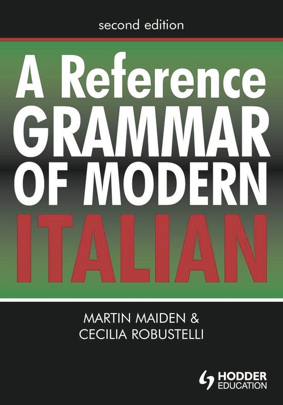 Reference Grammar Of Modern Italian - cover