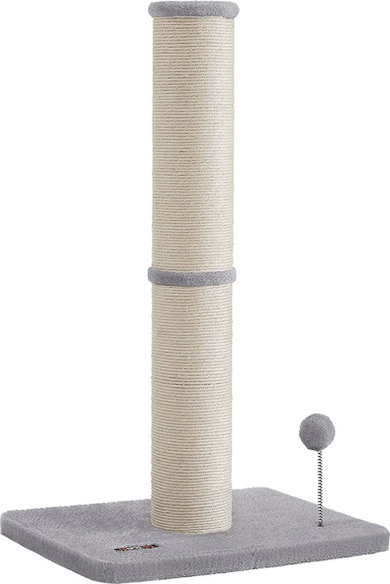 Griffoir de 85 cm de haut avec clochette et boule en peluche