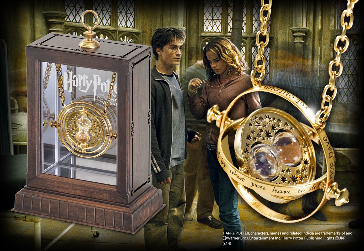 Noble Collection Harry Potter Time Turner ketting goudkleurig thumbnail 4