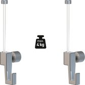Artiteq Perlon Cordon de suspension (150 cm) + crochet (4 kg) pour système de suspension de tableaux (2 pièces)