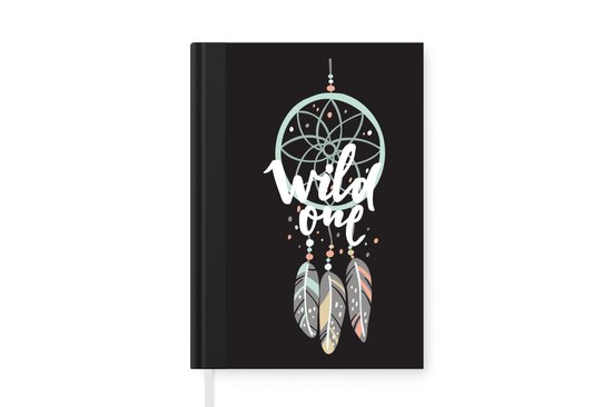 Carnet - Cahier d'écriture - Citations - Wild one - Dromenvanger - Garçon - Enfants - Carnet - Format A5 - Bloc-notes