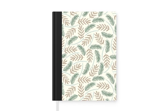 Carnet - Carnet - Noël - Motifs - Branches - Carnet - Format A5 - Bloc-notes