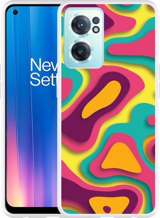 OnePlus 9 Pro Hoesje Vintage Portemonnee Book Case Blauw