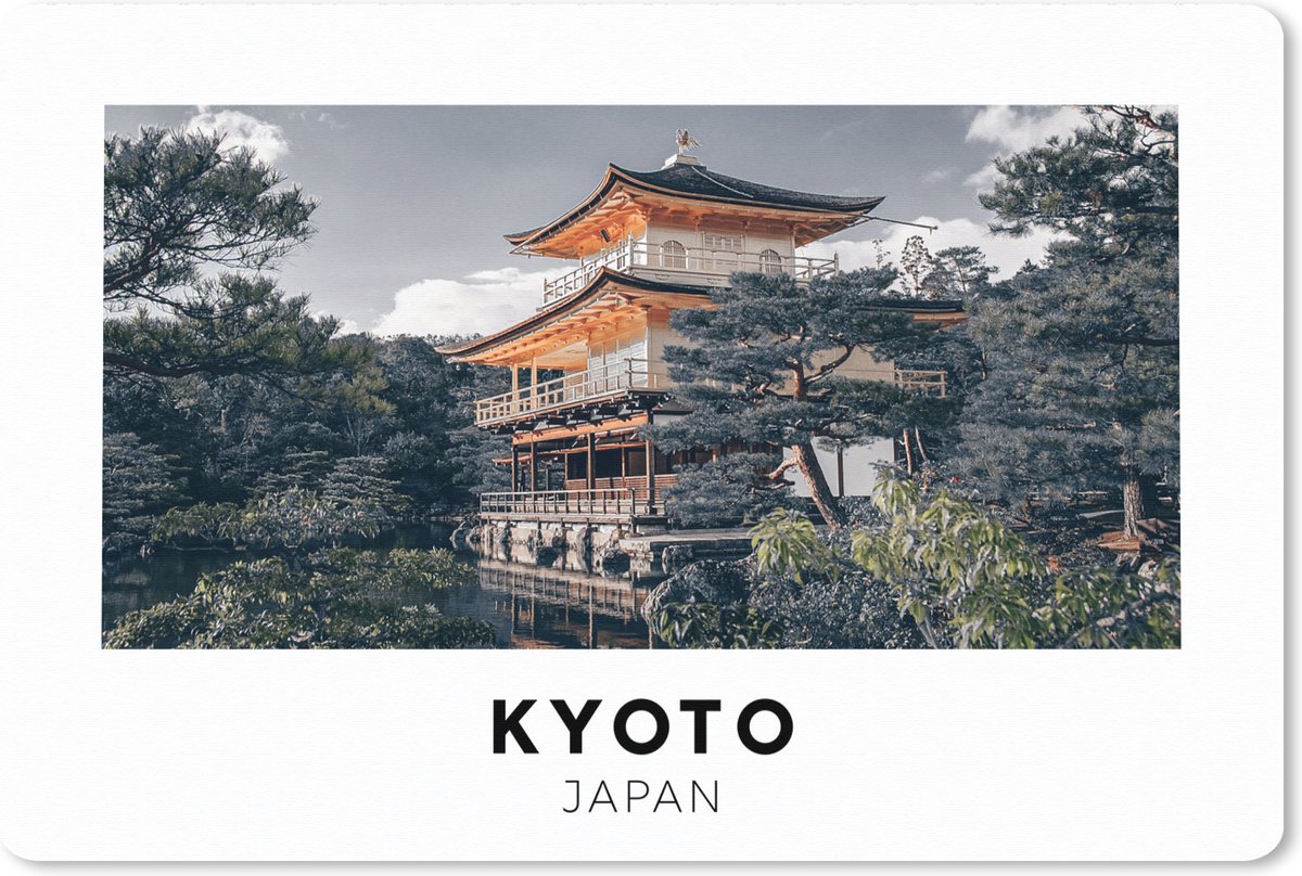 Muismat XXL 120x80 cm - Bureau onderlegger - Bureau mat Japan - Lucht - Architectuur - Bureaumat - Gaming mousepad xl - Bureaulegger groot - Computer deskmat