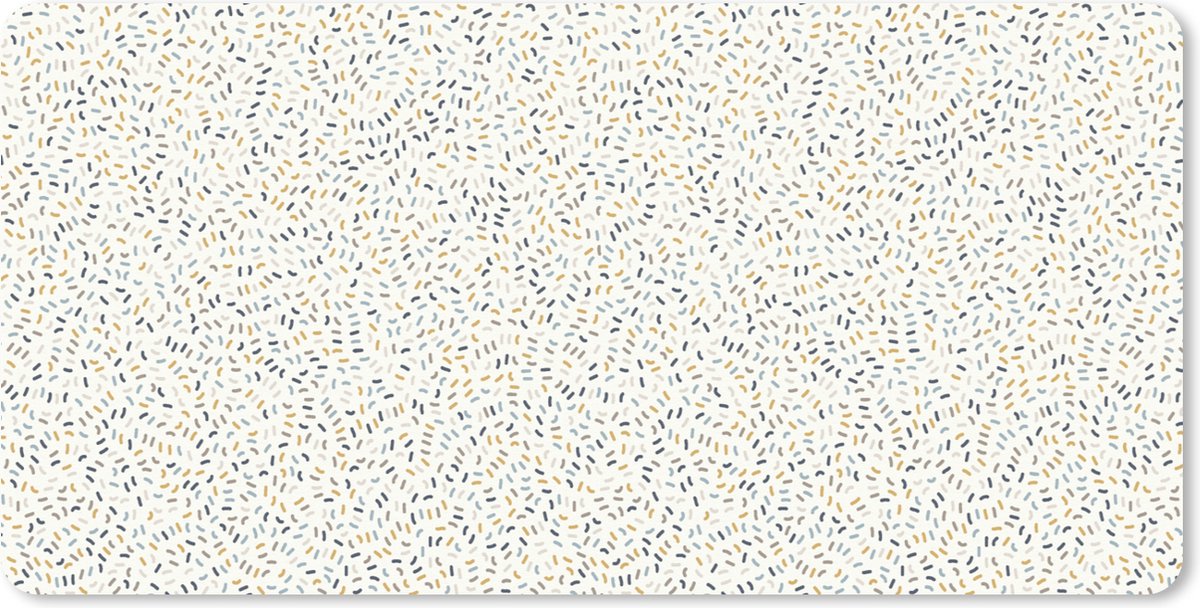 Muismat XXL 100x50 cm - Bureau onderlegger - Bureau mat Patronen - Confetti - Pastel - Bureaumat - Gaming mousepad xl - Bureaulegger groot - Computer deskmat