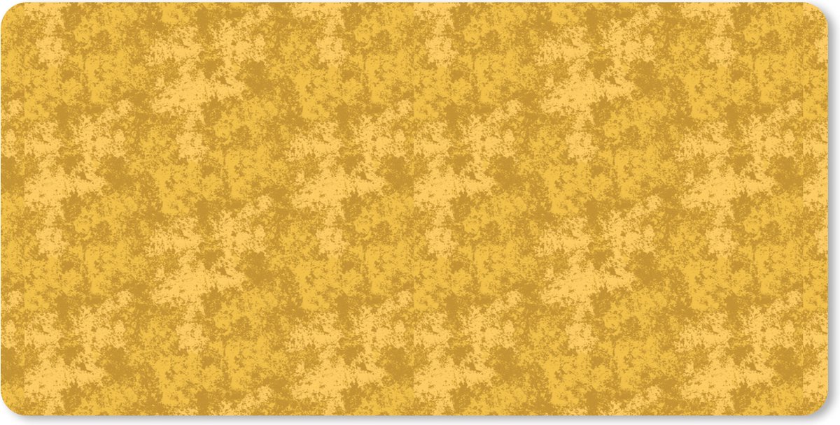 Muismat XXL 100x50 cm - Bureau onderlegger - Bureau mat Kunst - Geel - Symbolisme - Gustav Klimt - Bureaumat - Gaming mousepad xl - Bureaulegger groot - Computer deskmat