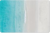 Muismat XXL - Bureau onderlegger - Bureau mat - Strand - Zee - Eiland - 120x80 cm - XXL muismat